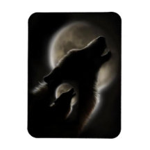 Noches del grito del lobo iman flexible