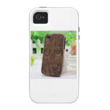 Nogal negro -- Caso de madera del iPhone Case-Mate iPhone 4 Funda