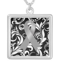 Noir floral de Deco de la cinta de la diabetes Pendientes Personalizados