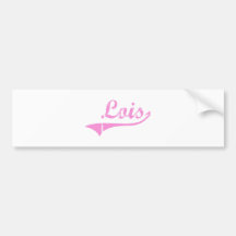 Nombre clásico del estilo de Lois Pegatina De Parachoque