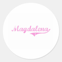 Nombre clásico del estilo de Magdalena Pegatinas