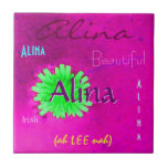 Nombre de Alina y significado irlandés con la flor Azulejo