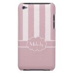 Nombre de las rayas/del Sólido-Personalizar del ro iPod Case-Mate Coberturas