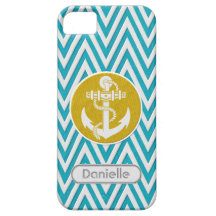 Nombre del barco de vela de la mirada de la tela c iPhone 5 Case-Mate fundas