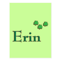 Nombre del irlandés de Erin Postales