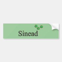 Nombre del irlandés de Sinead Pegatina De Parachoque