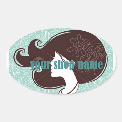 nombre del pegatina para la tienda