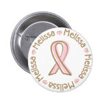 Nombre rosado Melissa del cáncer de pecho de la ci Pin