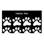 Nombre White Dog Paws, Company Tarjeta De Negocio