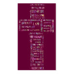 Nombres de la cruz de Jesús Plantilla De Tarjeta Personal