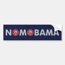 NOMOBAMA ETIQUETA DE PARACHOQUE