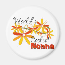 Nonna más fresco del mundo floral imanes