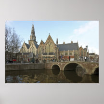 Noorderkerk en Amsterdam los Países Bajos Impresiones
