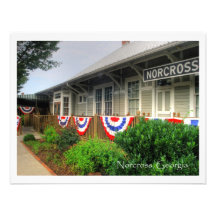 Norcross histórico, GA.  Café de la estación Comunicado Personal