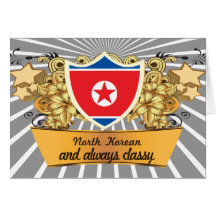 North Korean con clase Tarjetón