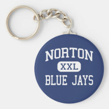Norton - arrendajos azules - joven - Norton Kansas Llaveros Personalizados
