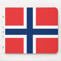 Noruega con proporciones, bandera de Noruega Tapetes De Ratones