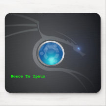 Nosce Te Ipsum con el dragón azul de Ubuntu Alfombrilla De Raton