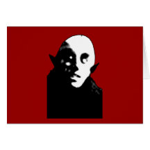 Nosferatu espeluznante estupendo hace frente a las tarjeton
