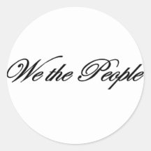 Nosotros la constitución de la gente etiquetas redondas