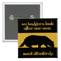 nosotros tejones pin