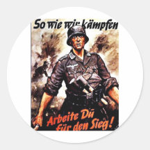 Nosotros Wie Wir Kampfen Etiqueta Redonda