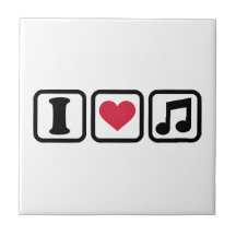Nota de la música del corazón I Azulejo