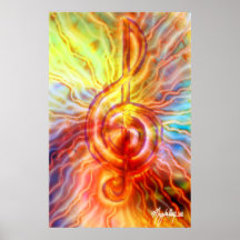Nota de la música poster