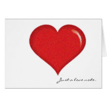 Nota del amor tarjetas