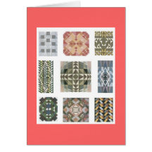 Notas de la materia textil del vintage felicitacion 