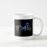 Notas de neón taza