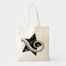 Notas de oro de la estrella musical bolsa