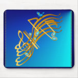 Notas de oro Mousepad Tapetes De Ratones