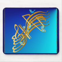 Notas de oro Mousepad Tapetes De Ratones