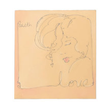 Notas del amor blocs de papel