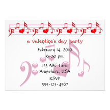 Notas del amor invitaciones personalizada
