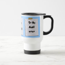 Notas del amor para mi tía taza de café