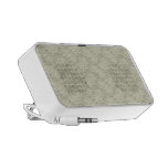 Notas delicadas iPod altavoces