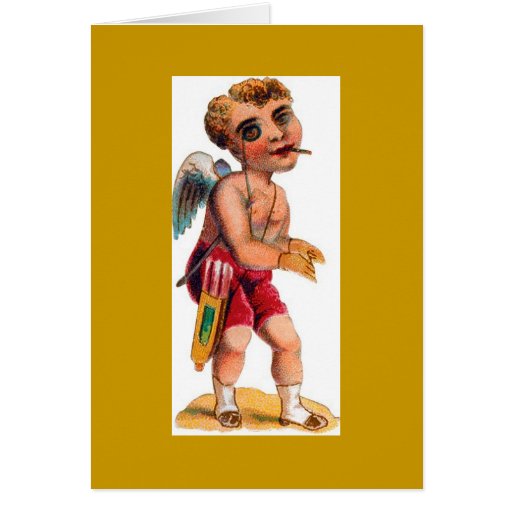 Notas espeluznantes del ángel del Victorian del vi Tarjeta