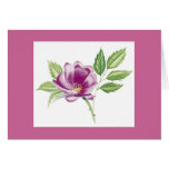 Notas florales del vintage tarjeta