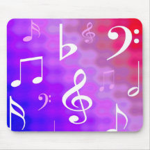 Notas musicales alfombrillas de ratones