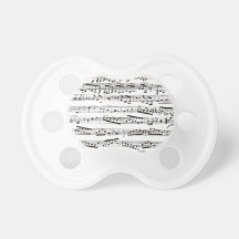 Notas musicales blancos y negros