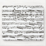 Notas musicales blancos y negros alfombrilla de ratones