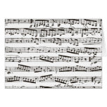 Notas musicales blancos y negros felicitaciones