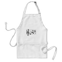 Notas musicales delantales