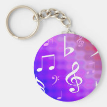 Notas musicales llaveros
