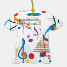 Notas musicales ornamento para arbol de navidad