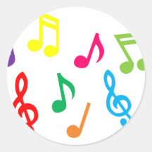 Notas musicales pegatinas  