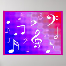Notas musicales impresiones