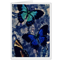 notecard 7 del arte de la mariposa tarjeton